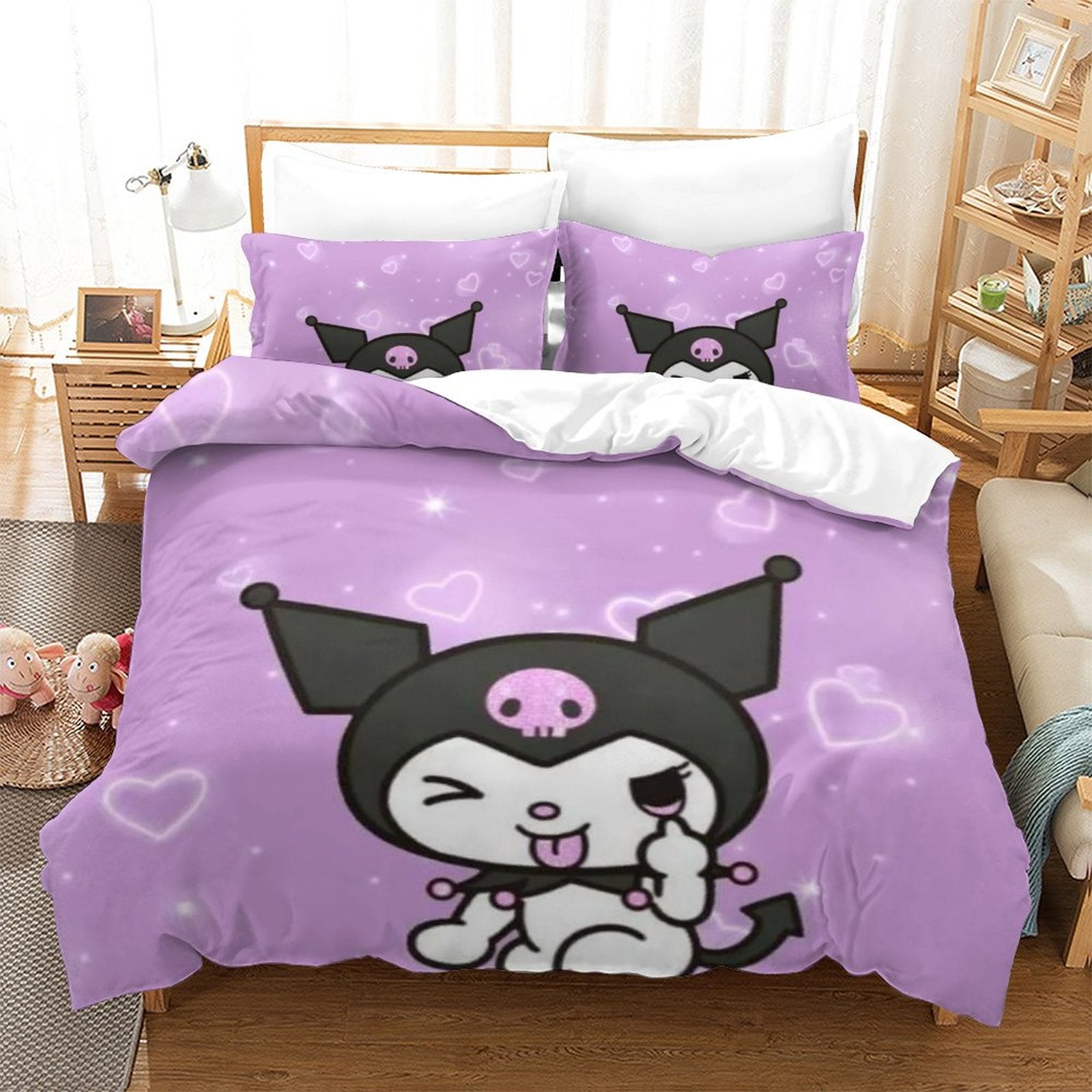 My Melody Kuromi Bedding Set Quilt Cover Without Filler
