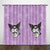 My Melody Kuromi Curtains Pattern Blackout Window Drapes