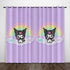 My Melody Kuromi Curtains Pattern Blackout Window Drapes