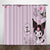 My Melody Kuromi Curtains Pattern Blackout Window Drapes