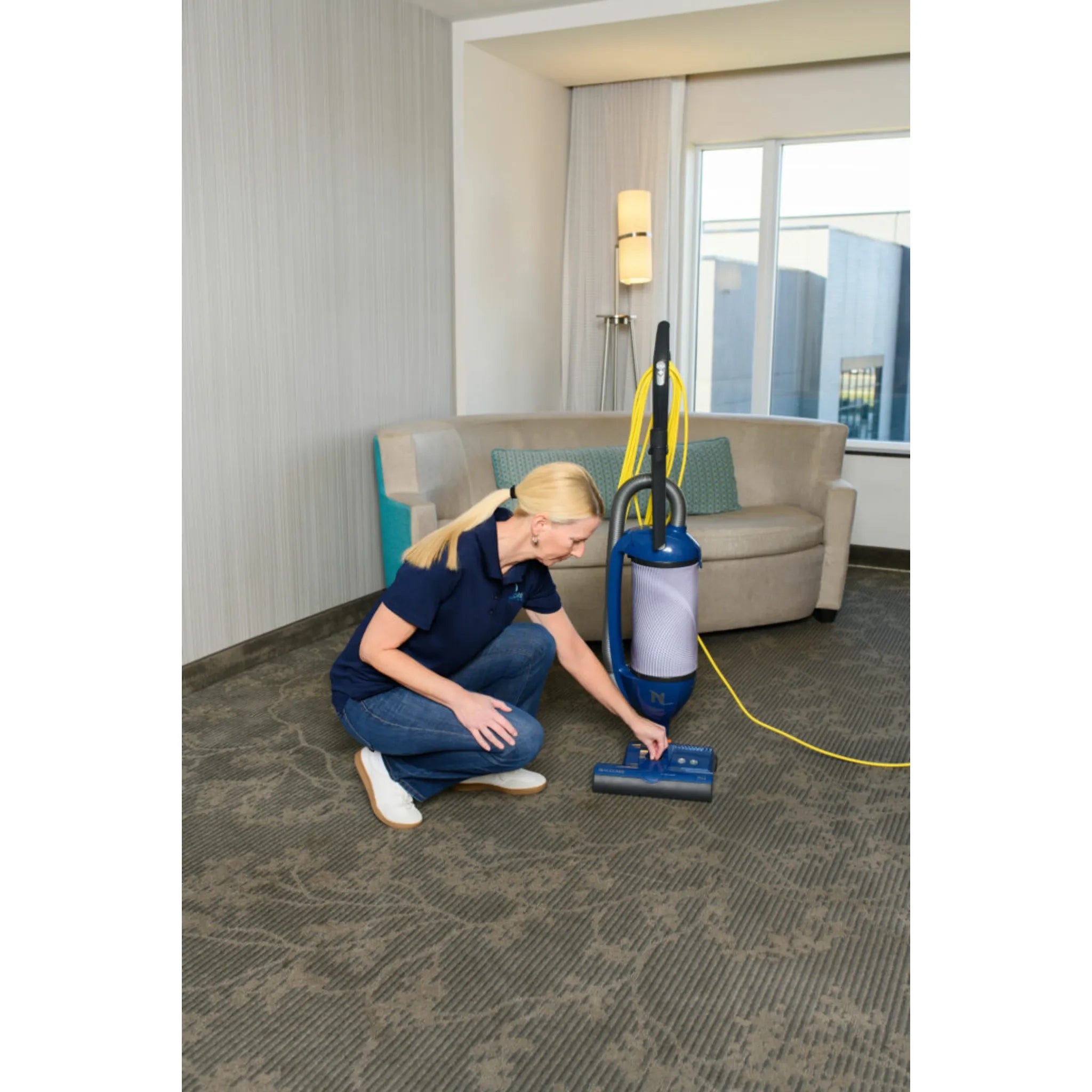 NaceCare N12 12" Dual Motor Upright Vacuum