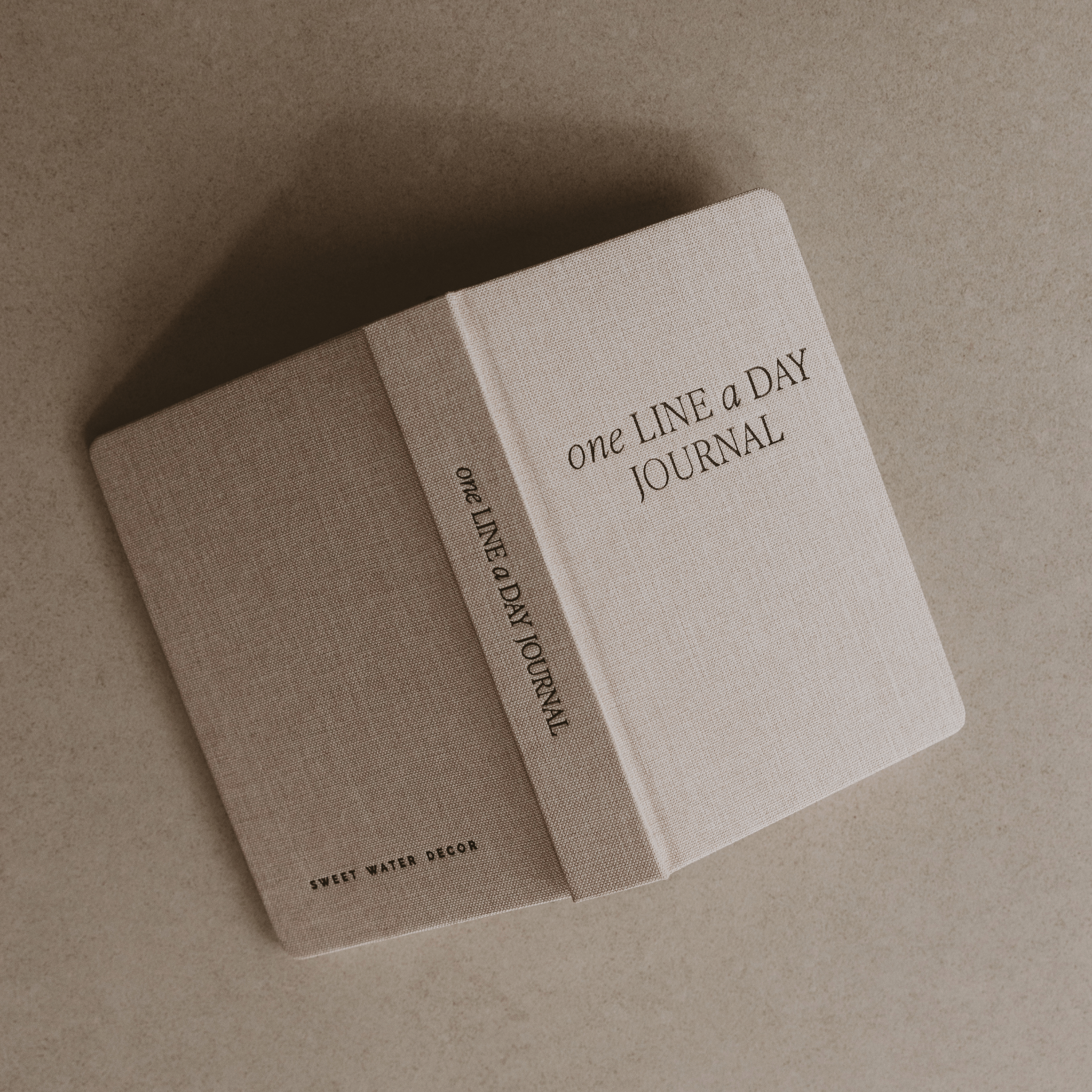 Tan One Line A Day Memory Journal