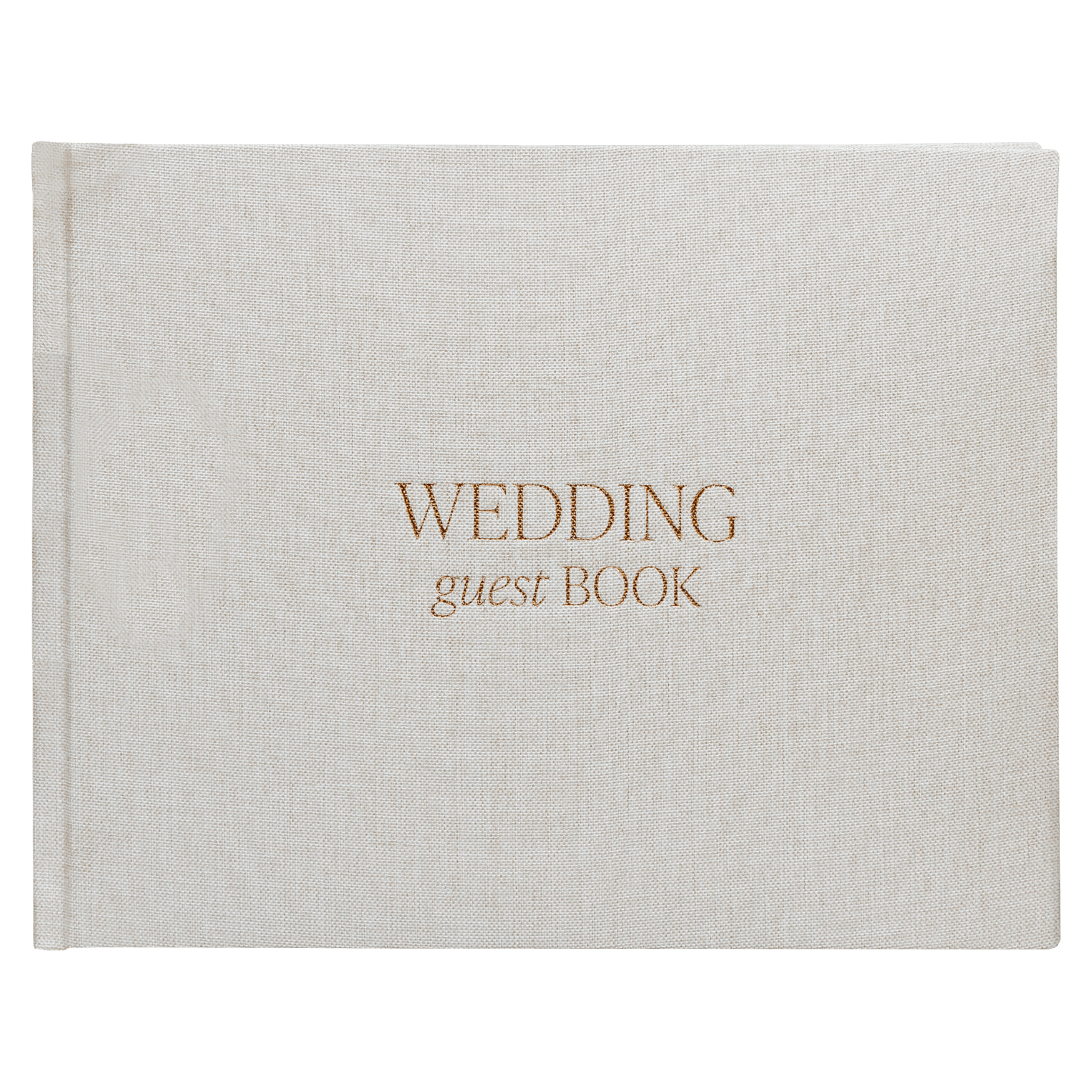 Tan Wedding Guestbook