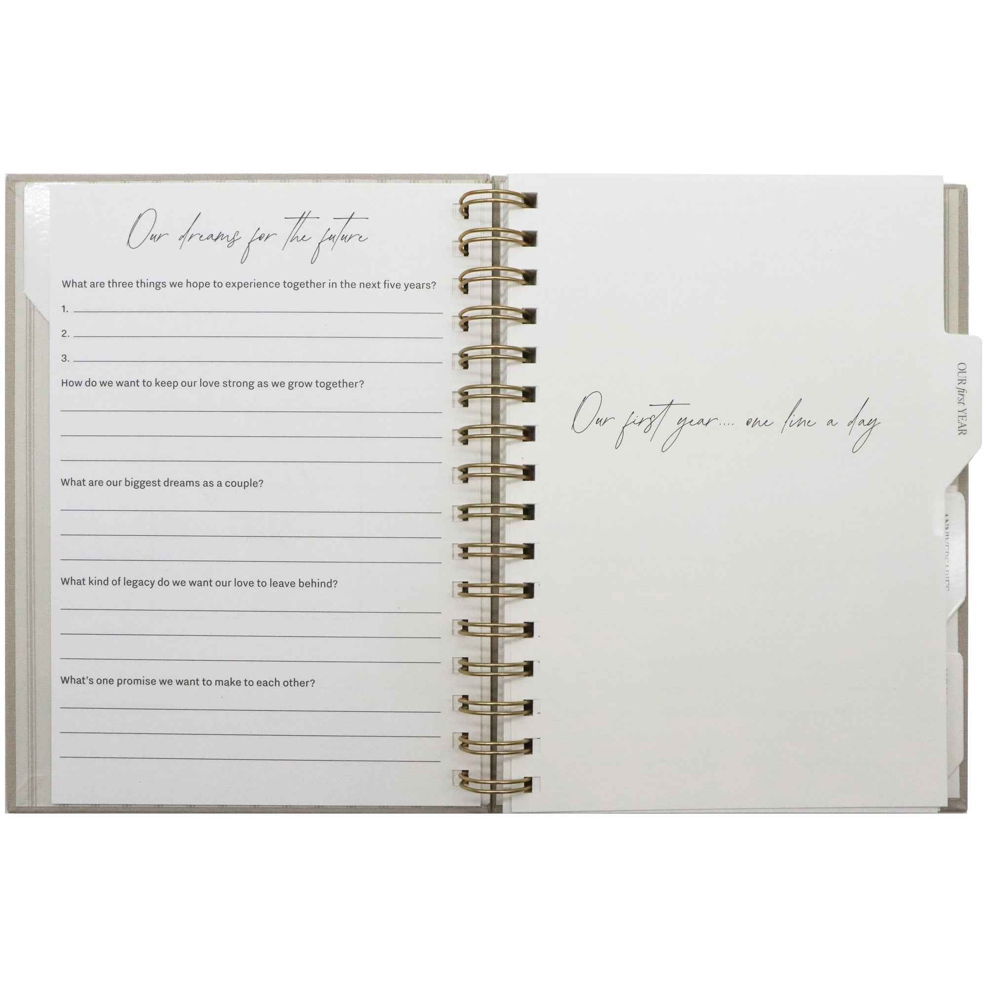 Newlywed One Line A Day Prompted Journal