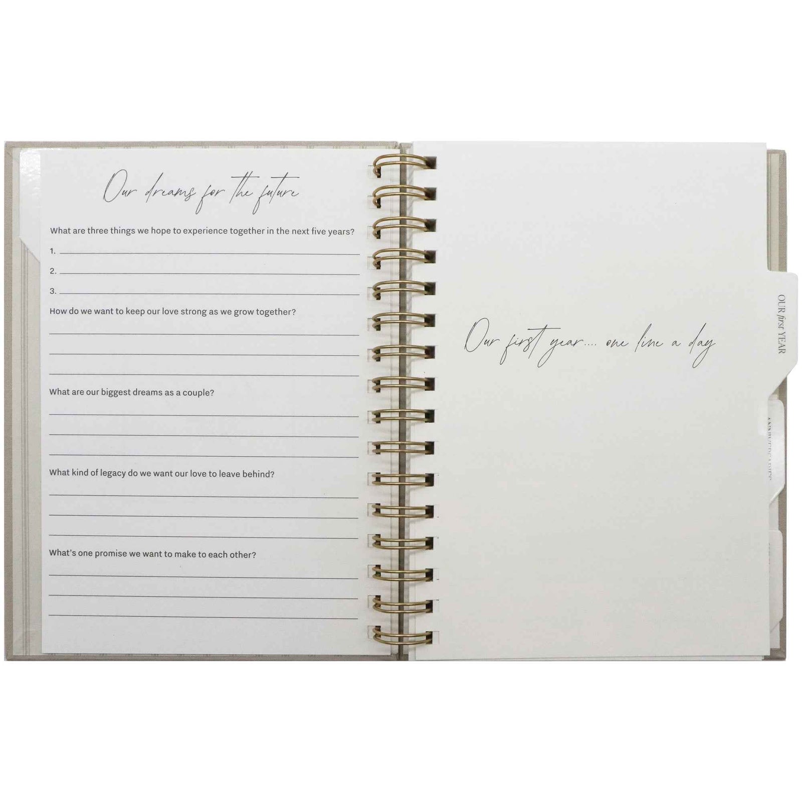 Newlywed One Line A Day Prompted Journal