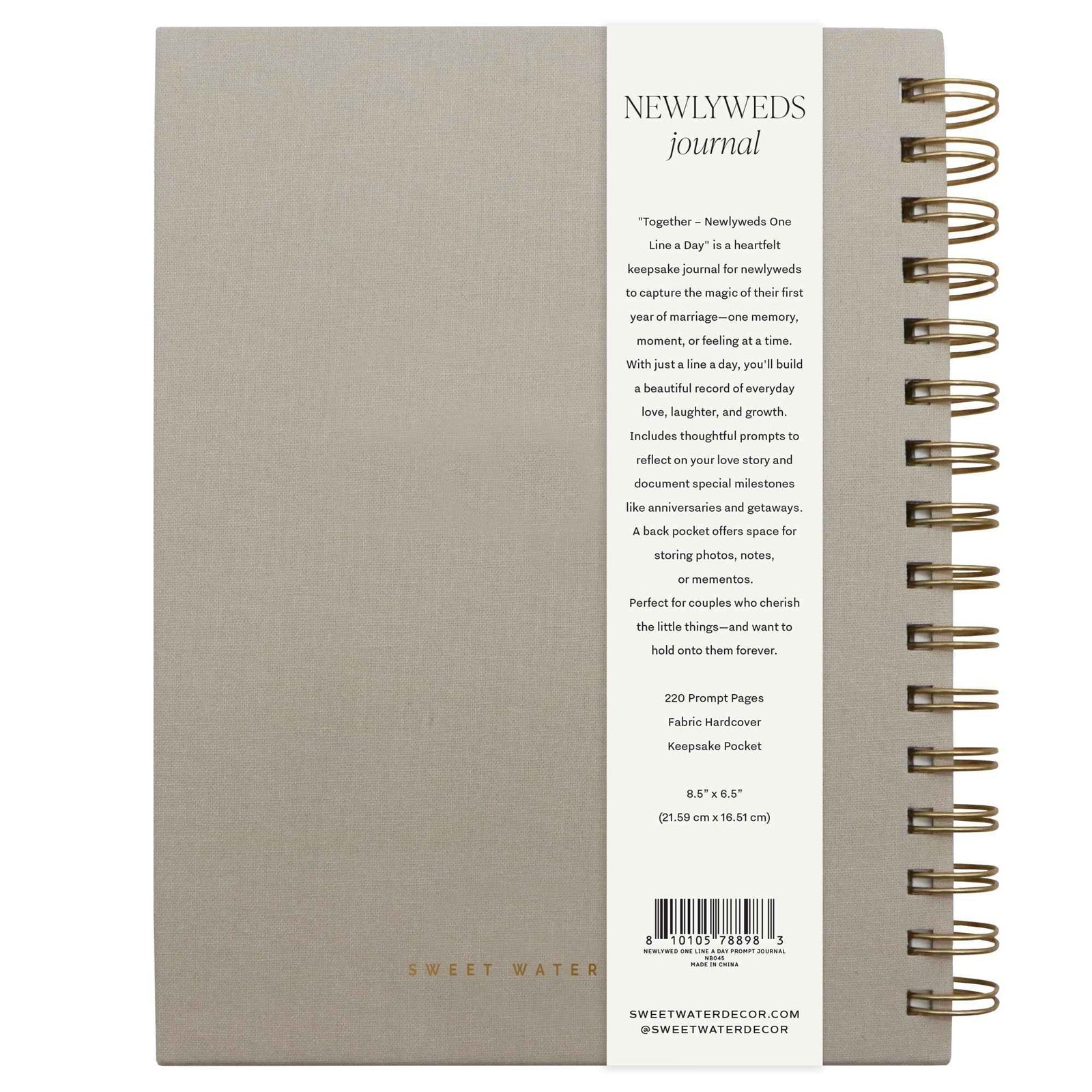 Newlywed One Line A Day Prompted Journal