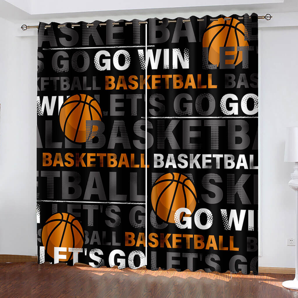 NBA Basketball Curtains Blackout Window Drapes