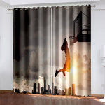 NBA Basketball Curtains Blackout Window Drapes