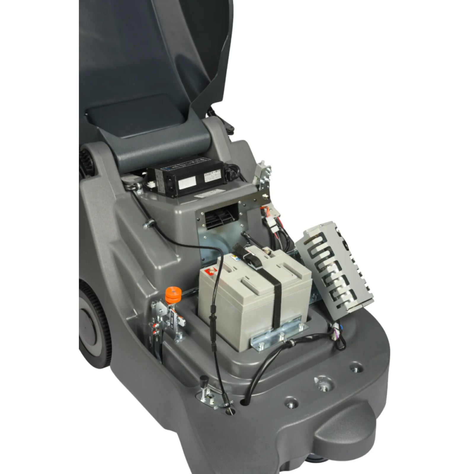 NaceCare 26″ Battery Walk-Behind Sweeper – Vacuum System + Single Side Broom