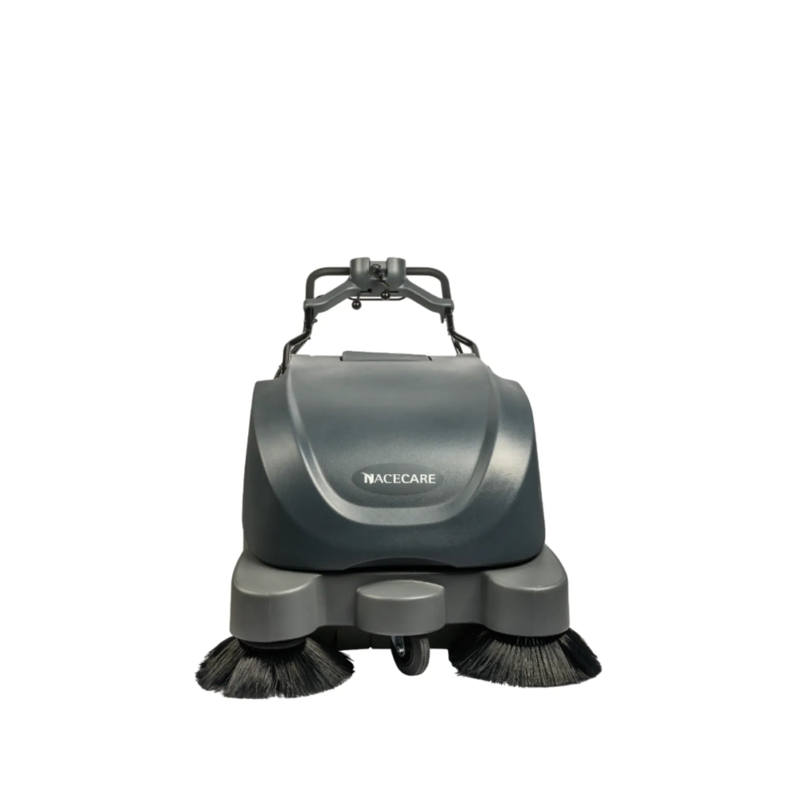 NaceCare 36″ Battery Sweeper – Traction Drive + Vacuum System + Dual Side Brooms