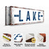 Rustic Lake Arrow Sign