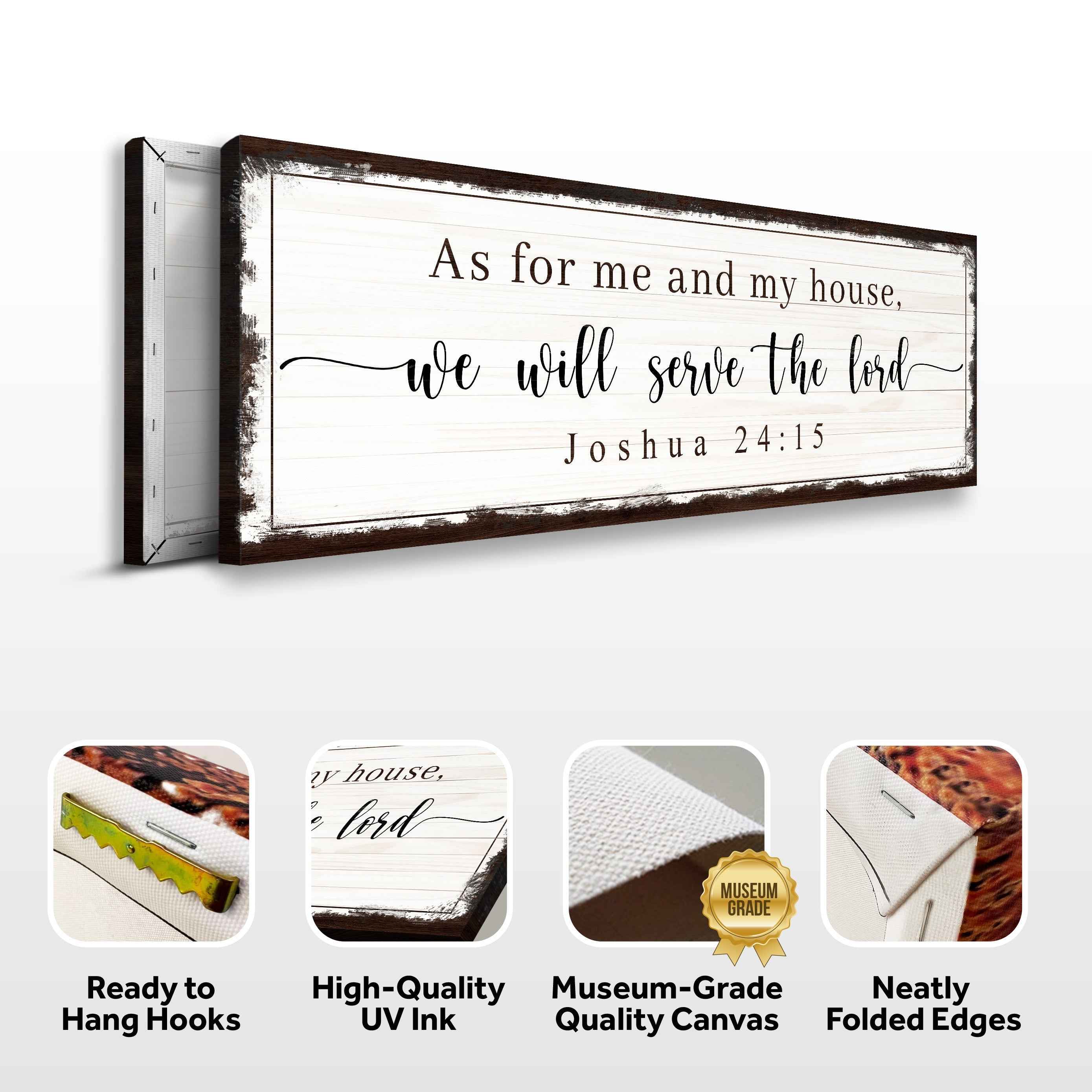 Joshua 24:15 - We Will Serve The Lord Sign