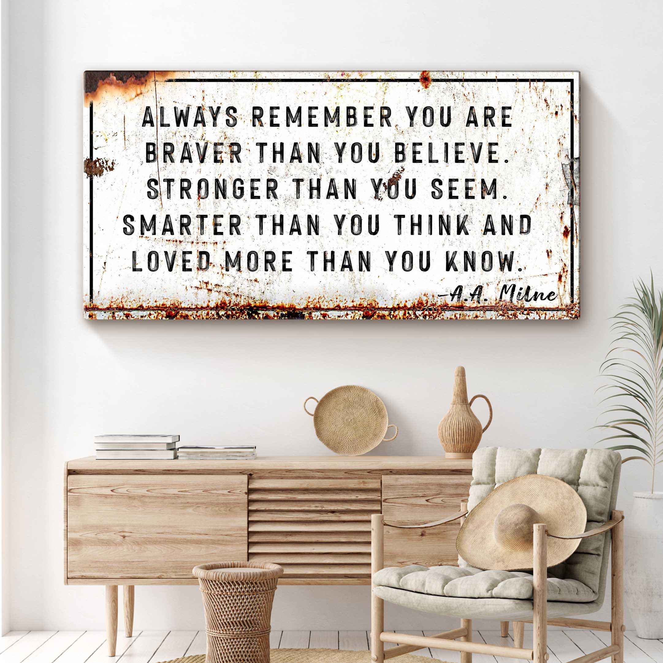 You Are Loved More Than You Know Rustic Sign