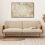 The Man In The Arena Grunge Sign