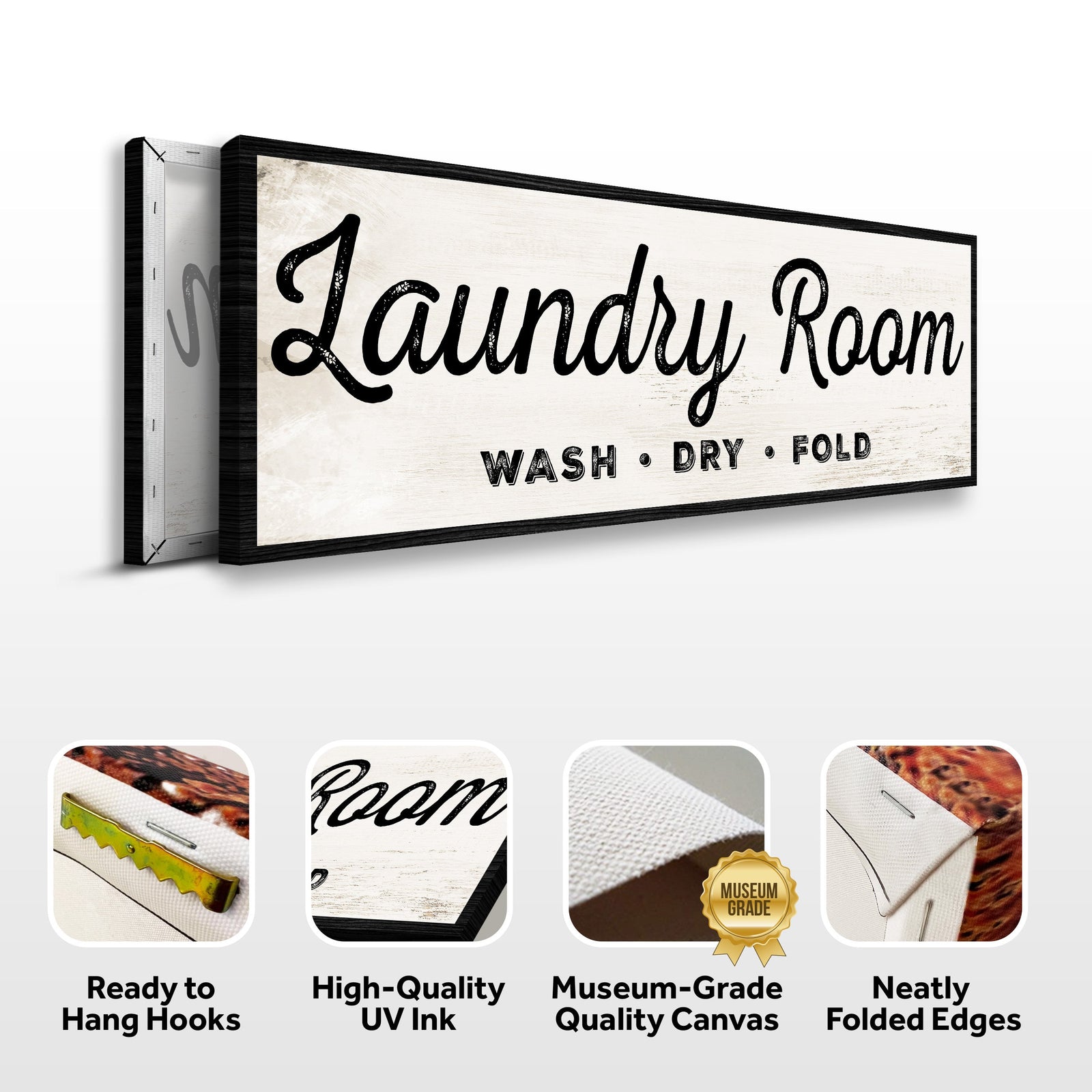 Laundry Room Wash Dry Fold Sign