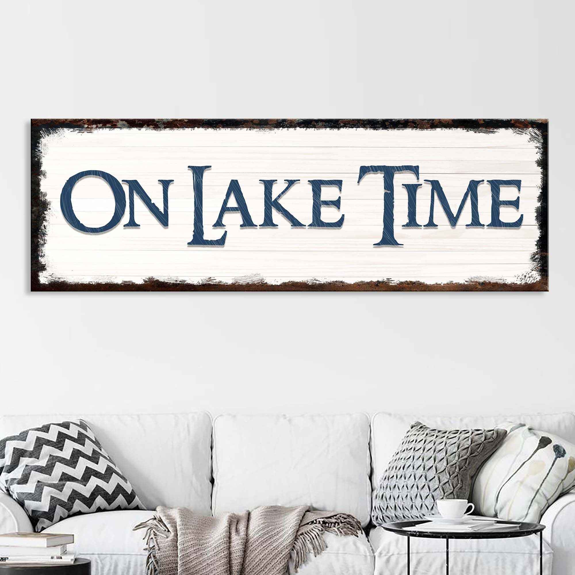 On Lake Time Sign IV