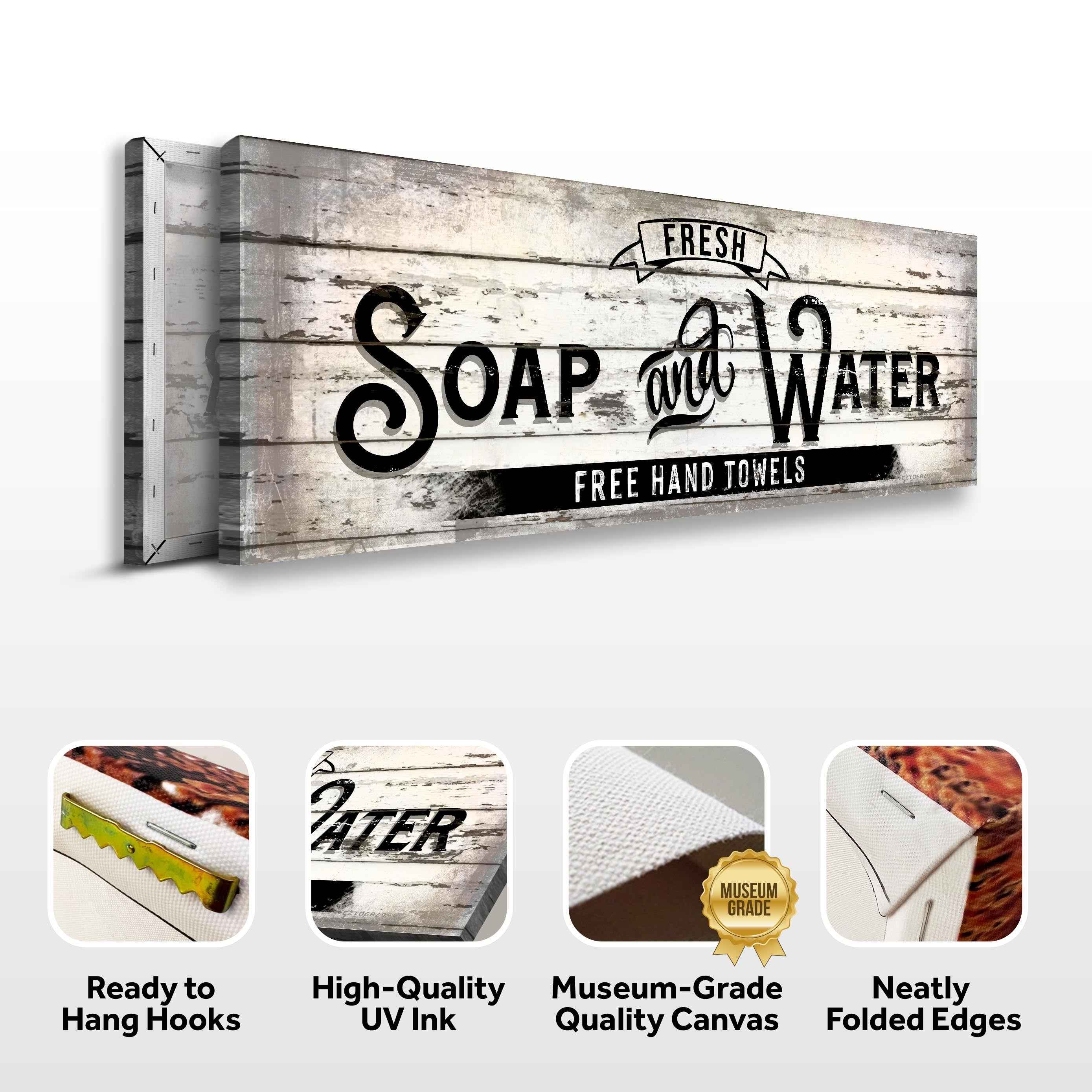 Fresh Soap And Water Family Bathroom Sign