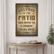 Welcome To The Patio Sign II