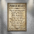 Porch Rules Sign II