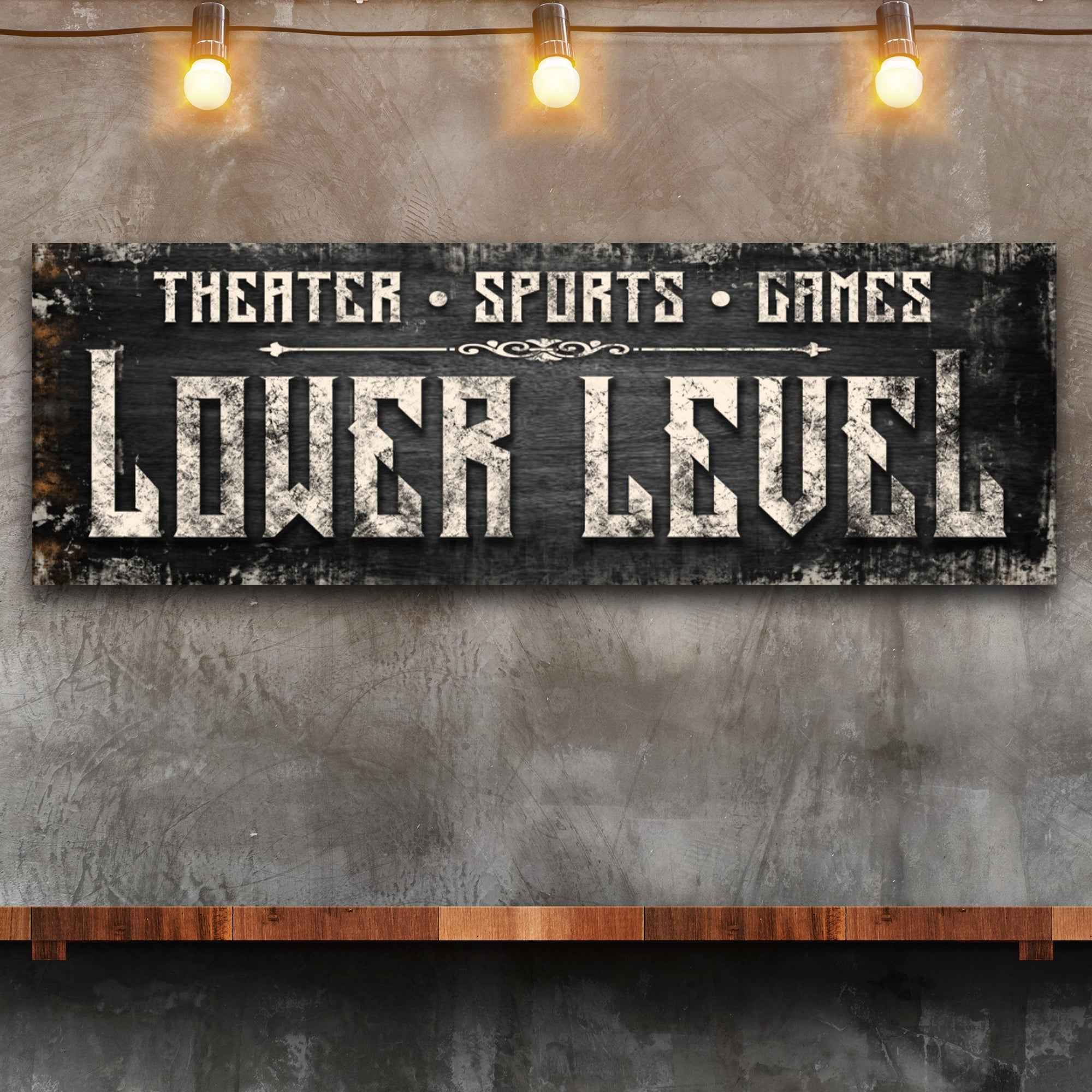 Lower Level Sign