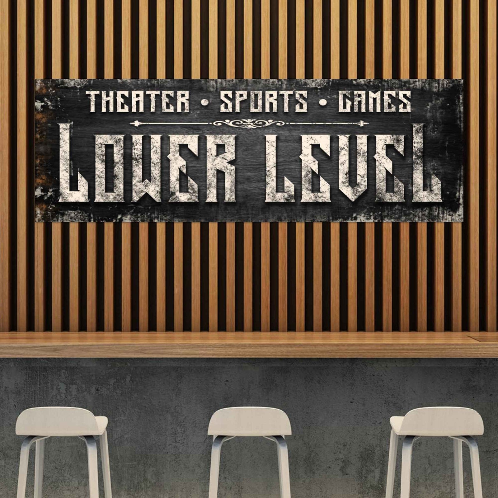 Lower Level Sign