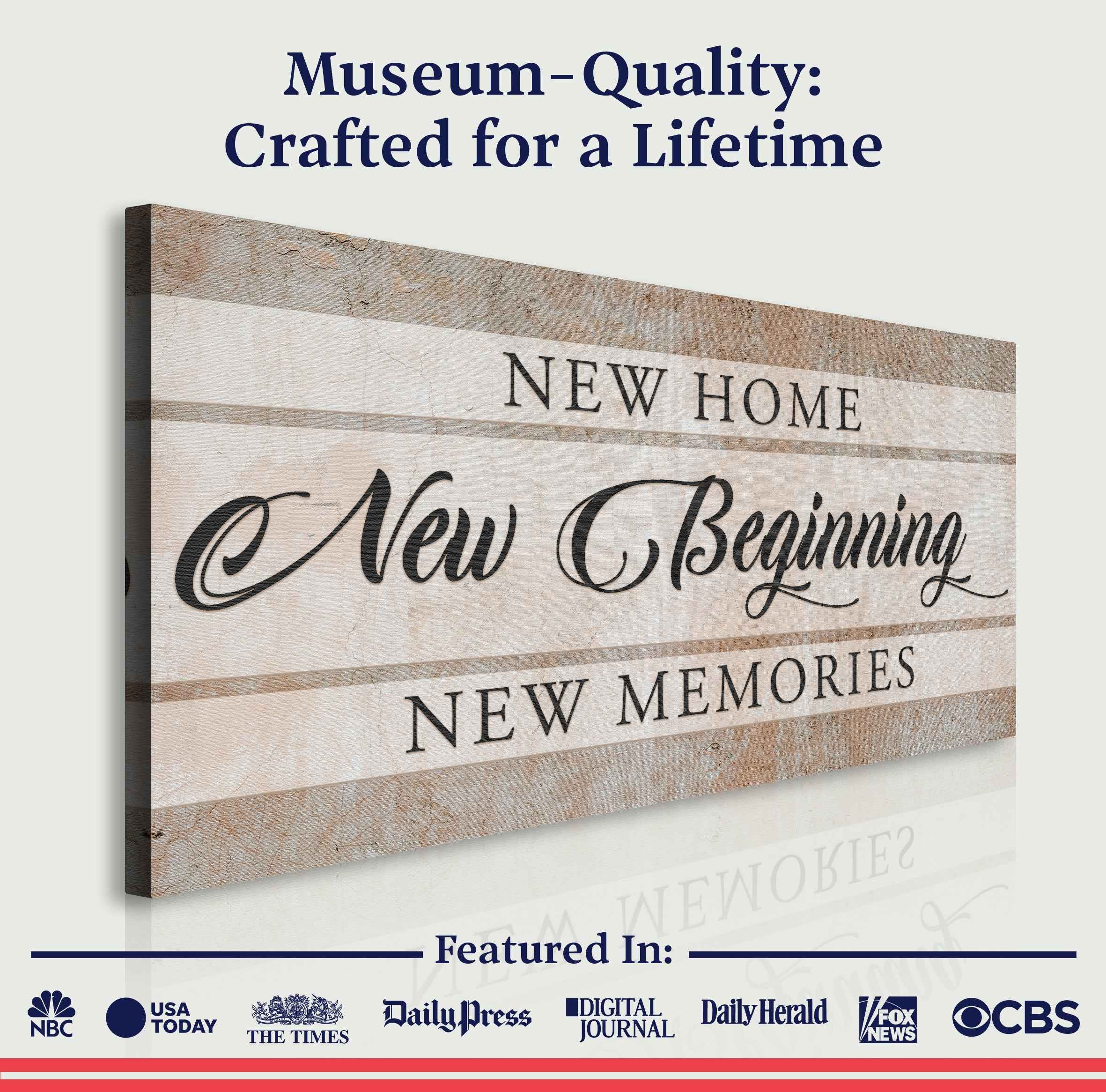 New Home New Beginning Sign VI