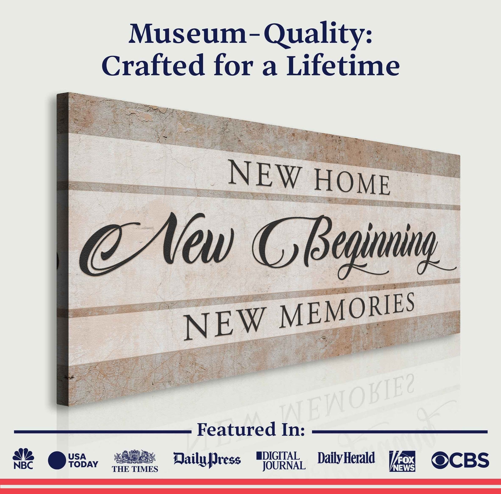 New Home New Beginning Sign VI