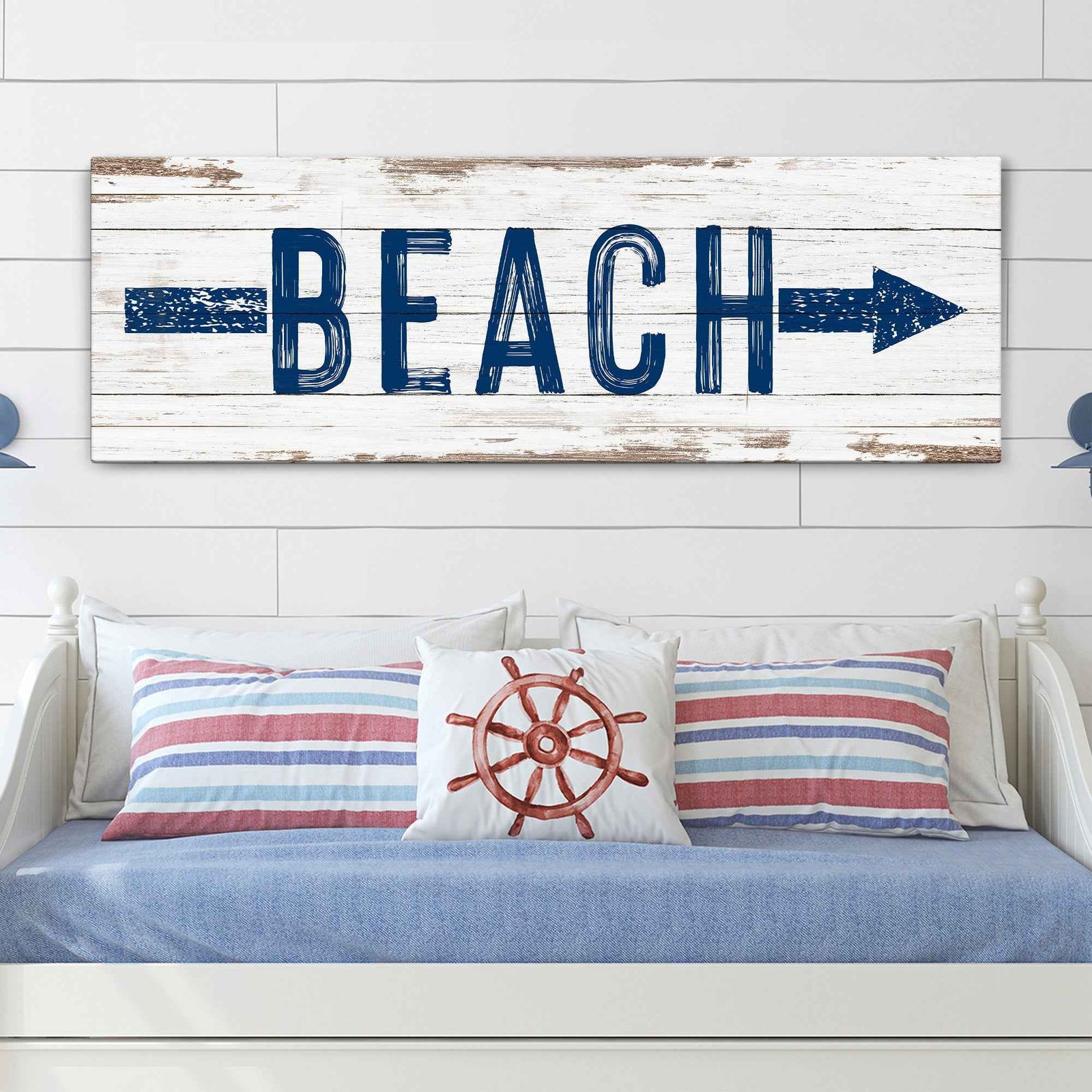 Shore Direction Arrow Beach Sign II