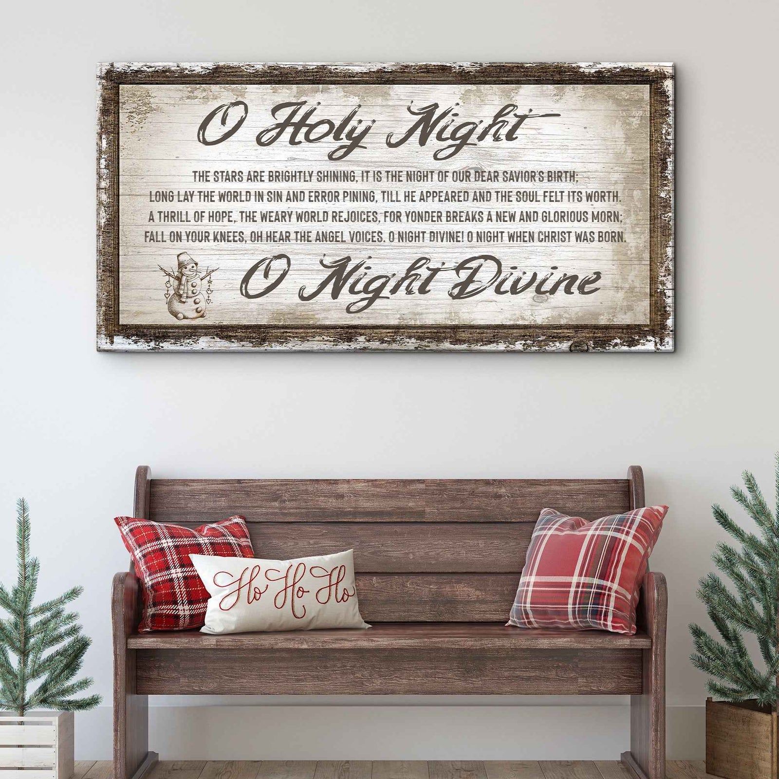 O Holy Night Christmas Sign