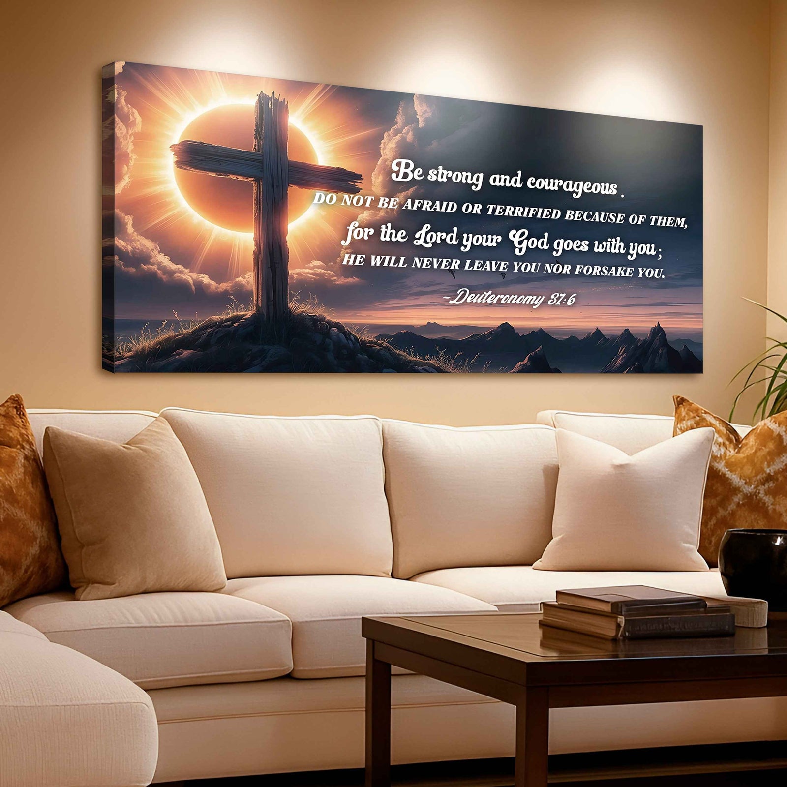 Deuteronomy 31:6 - He Will Never Leave Nor Forsake You Faith Sign