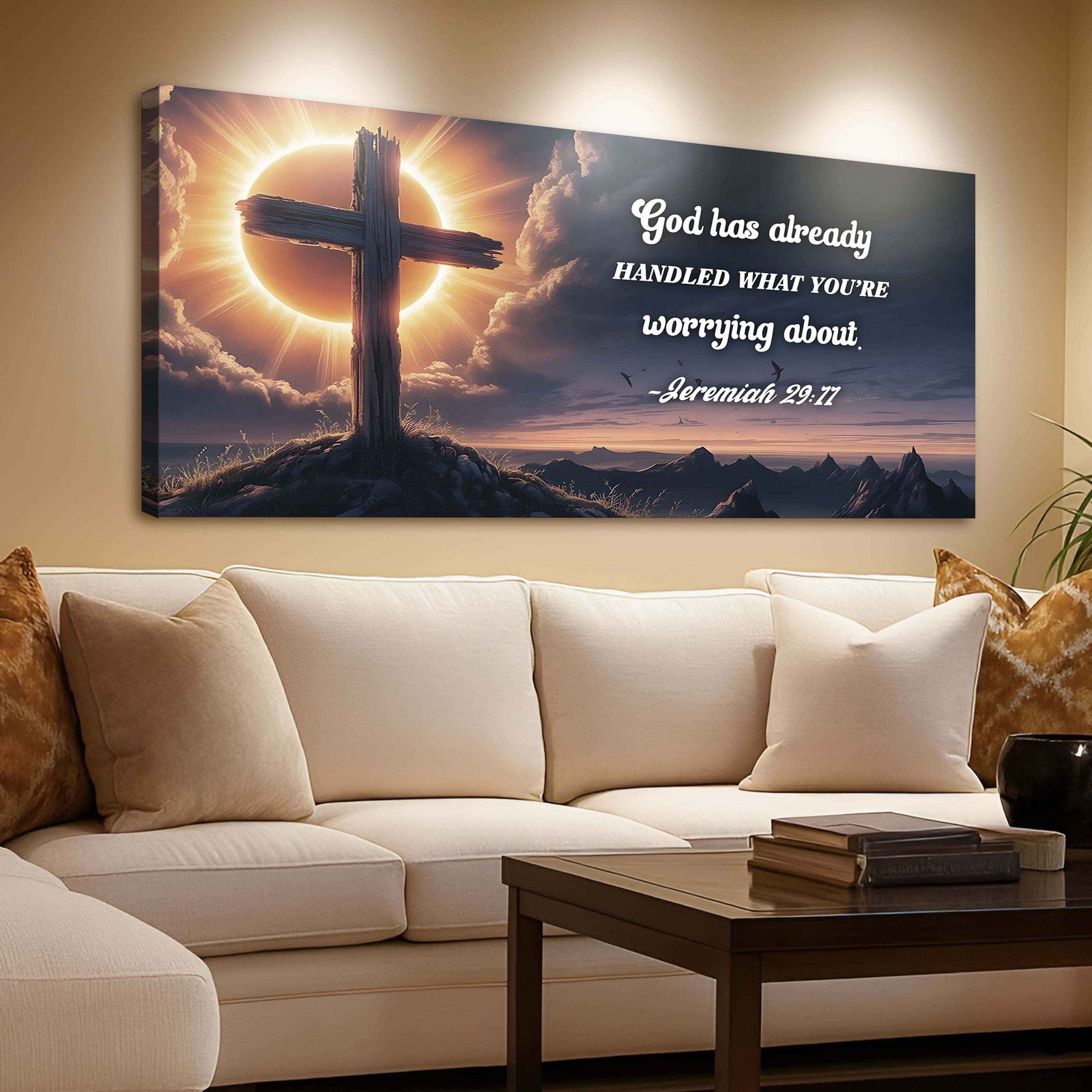 Jeremiah 29:11 - God Has Already Handled What You're Worrying Faith Sign