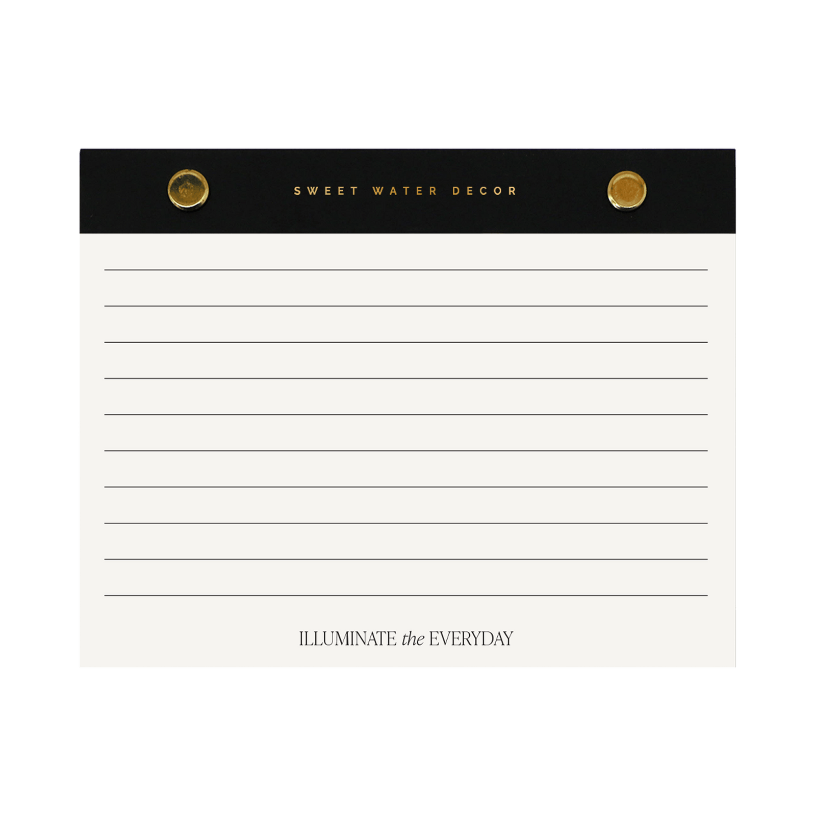 Small Gold Rivet Basic Notepad