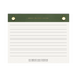 Small Green Gold Rivet Basic Notepad