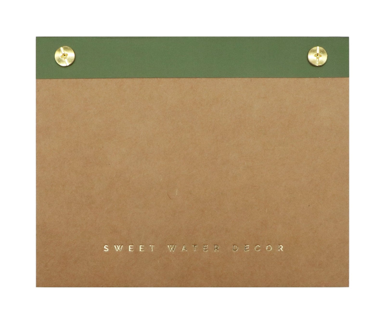 Small Green Gold Rivet Basic Notepad