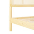 Neru Boho Curved Rattan-Headboard Bed Collection (Queen or King)