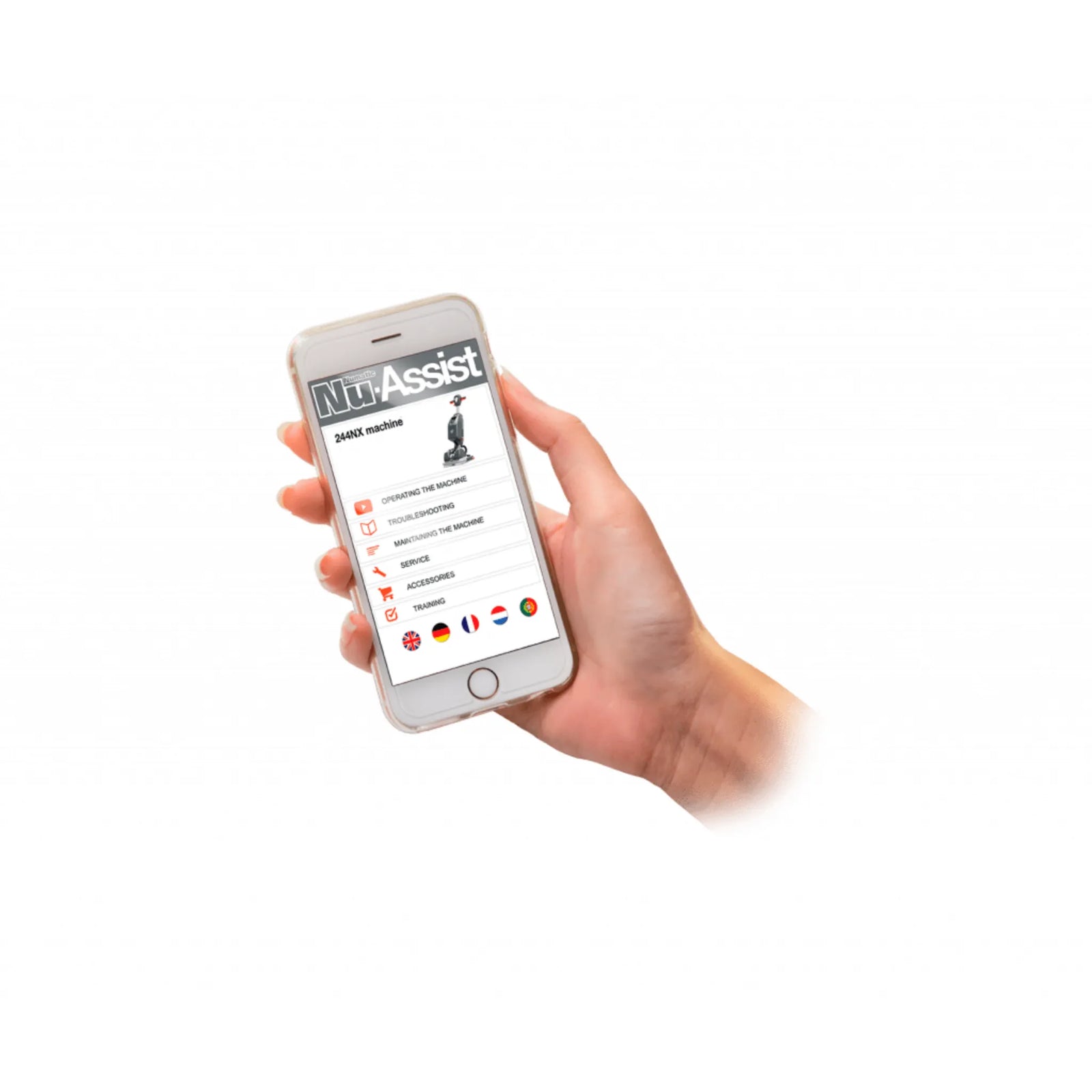 NaceCare 18″ Ultra Compact Scrubber – 1 NX1K Battery + NyloScrub Brush