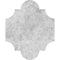 San Felipe Silver light Honed 8"x9 3/4" Marble Waterjet Decos