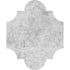 San Felipe Silver light Honed 8"x9 3/4" Marble Waterjet Decos