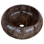 Narcist Brown Marble Vessel Sink High-Gloss Polished