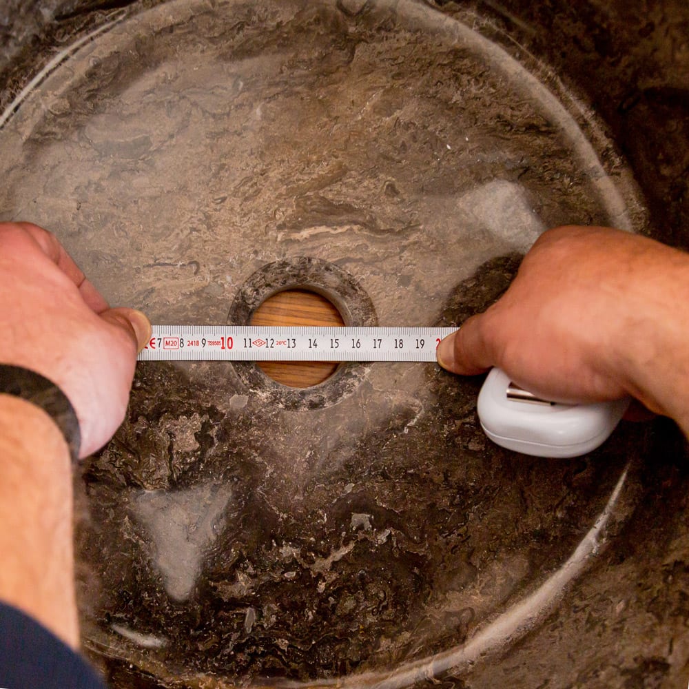 Narcist Brown Marble Vessel Sink High-Gloss Polished (D)16