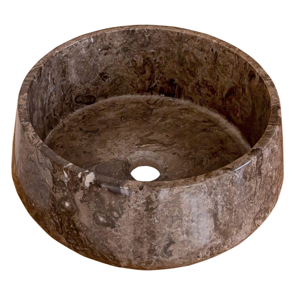 Narcist Brown Marble Vessel Sink High-Gloss Polished (D)16