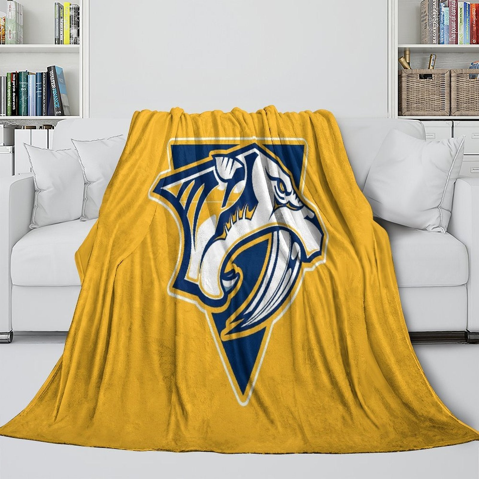 Nashville Predators Blanket Flannel Throw Kids Room Decoration