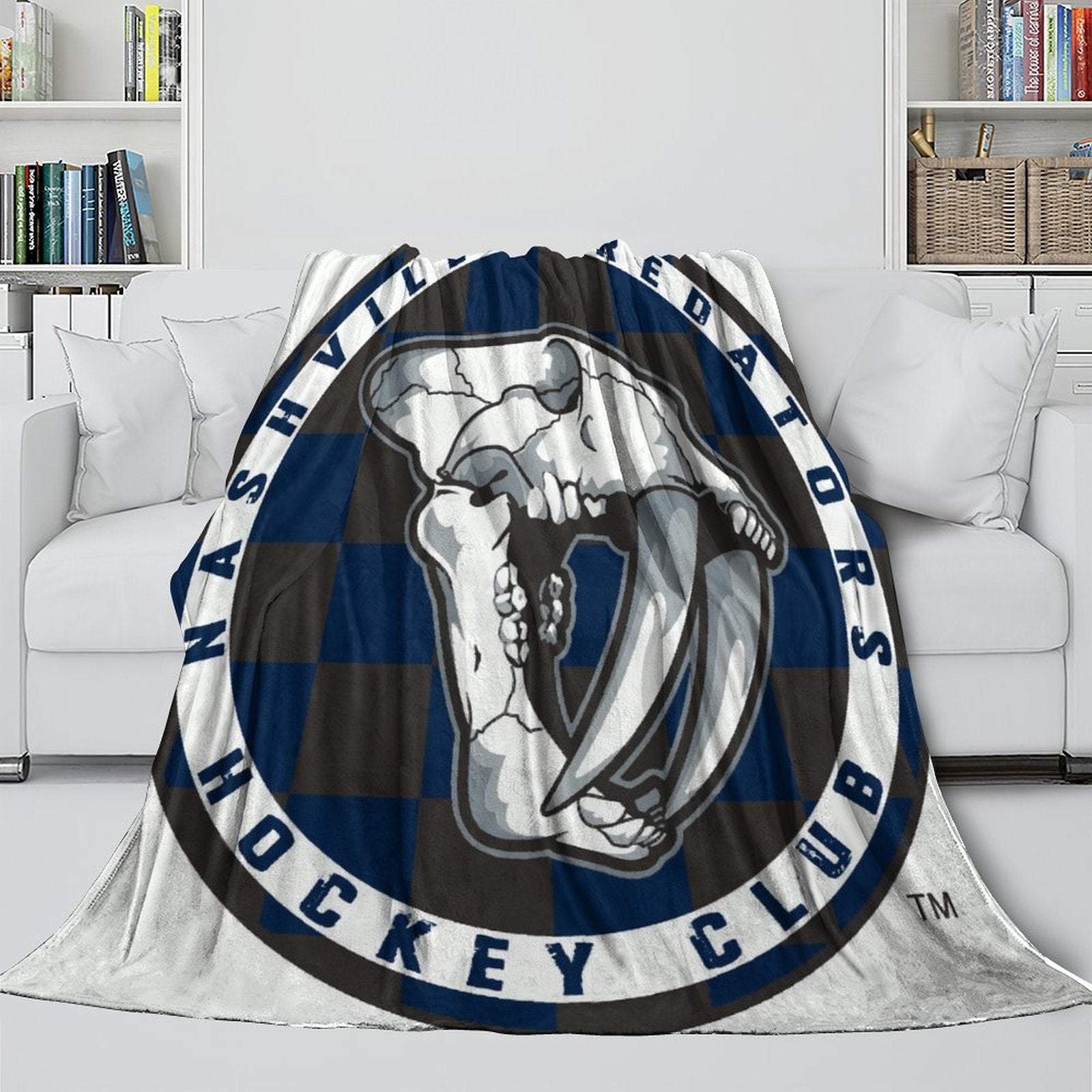 Nashville Predators Blanket Flannel Throw Kids Room Decoration