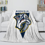 Nashville Predators Blanket Flannel Throw Kids Room Decoration