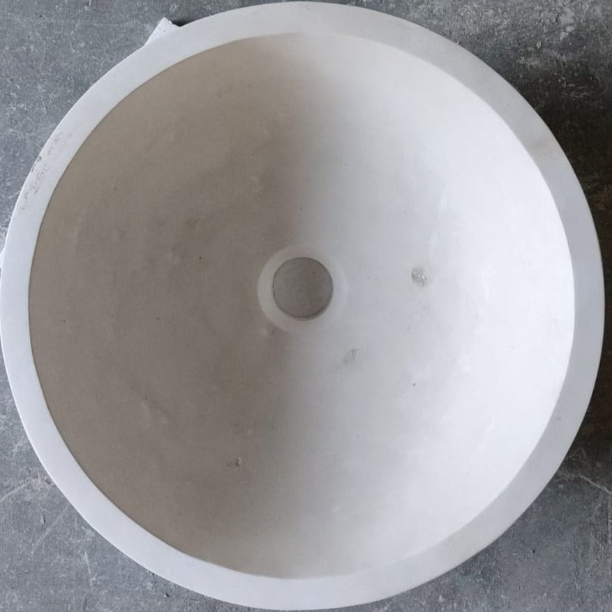 Natural Stone Classic Limestone Vessel Sink (D)15