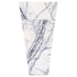 Natural Stone New York White Marble Pedestal Cone Shaped Sink Polished (W)16" (L)16" (H)36"