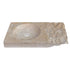 Natural Stone Troia Light Travertine Above Counter Wavy Shape Sink (W)16" (L)27.5" (H)3"