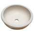 Natural Stone Classic Limestone Vessel Sink (D)16" (H)6"