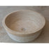 Natural Stone Light Split Face Travertine Vessel Sink (D)16" (H)6"