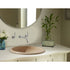 Natural Stone Light Travertine Drop-in Vessel Sink (D)16" (H)6"